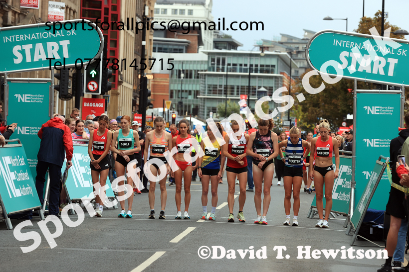 Elite Womens 5k, AJ Bell Great North 5k. Photo: David T. Hewitson/Sports for All Pics